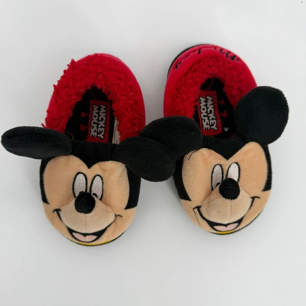 Toddler Mickey Mouse Slippers Size 5-6